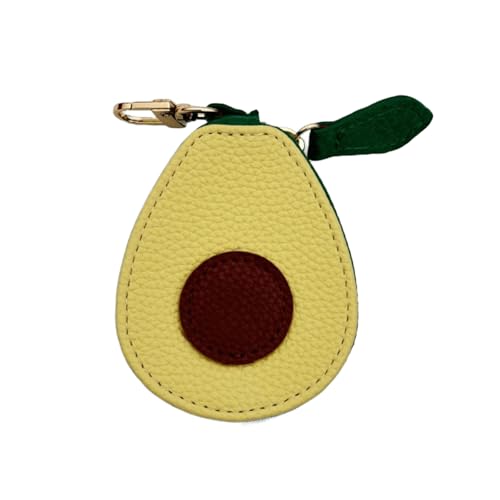 Cute Mini Avocado-Form Speicherpouch - PU-Leder Münztasche, Schlüsselanhänger, Kopfhörerorganisator, tragbares kleines Accessoire Cute Mini Avocado-Form Speicherpouch - PU-Leder Münztasche, Schlüsselanhänger, Kopfhörerorganisator, tragbares kleines Accessoire von hiwhale
