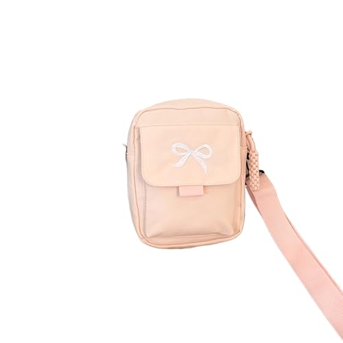 Damen Bow Fashion Schulter tasche verstellbarer Riemen Trendy Crossbody-Tasche einfarbig Täglich Sport Messenger Taschen Geldbörsen und Handtaschen von hiwhale