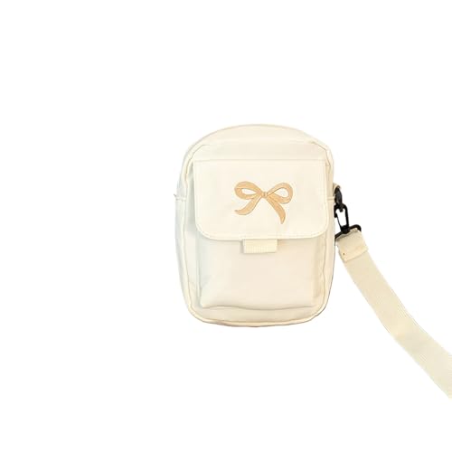 Damen Bow Fashion Schulter tasche verstellbarer Riemen Trendy Crossbody-Tasche einfarbig Täglich Sport Messenger Taschen Geldbörsen und Handtaschen von hiwhale