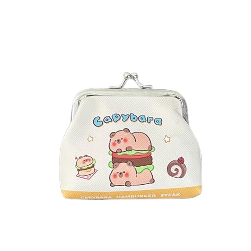 Kreative niedliche Capybara Anime-Plüsch-Geldbörse Cartoon-Ohrhörer-Aufbewahrung Tasche Mini Niedliches Geldwechsel-Beutel-Anhänger von hiwhale