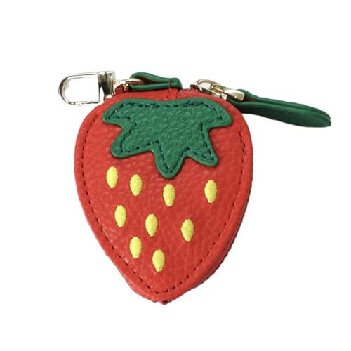 Mini-PU-Leder Erdbeer-Geldbörse, niedlicher Obst-Design-Anhänger, Schlüssel Bund zubehör, Kopfhörer-Organizer, kleine tragbare Aufbewahrung Tasche Mini-PU-Leder Erdbeer-Geldbörse, niedlicher Obst-Design-Anhänger, Schlüssel Bund zubehör, Kopfhörer-Organizer, kleine tragbare Aufbewahrung Tasche von hiwhale