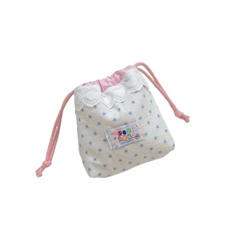 Mode süße Spitze Kordel Zug Kosmetik Tasche Münz Tasche Kopfhörer Tasche Reisekarten Halter ID-Schlüssel tragbare Aufbewahrung Taschen Girly Geschenke von hiwhale