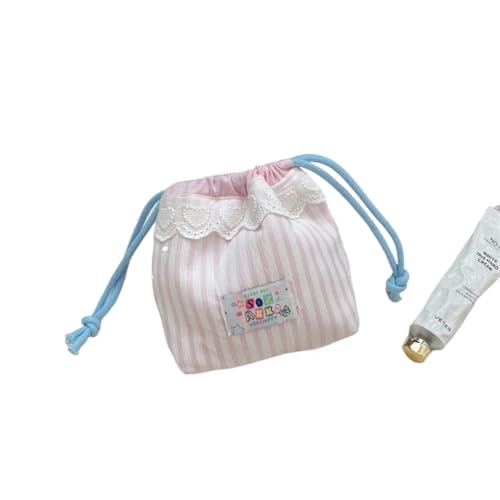 Mode süße Spitze Kordel Zug Kosmetik Tasche Münz Tasche Kopfhörer Tasche Reisekarten Halter ID-Schlüssel tragbare Aufbewahrung Taschen Girly Geschenke von hiwhale