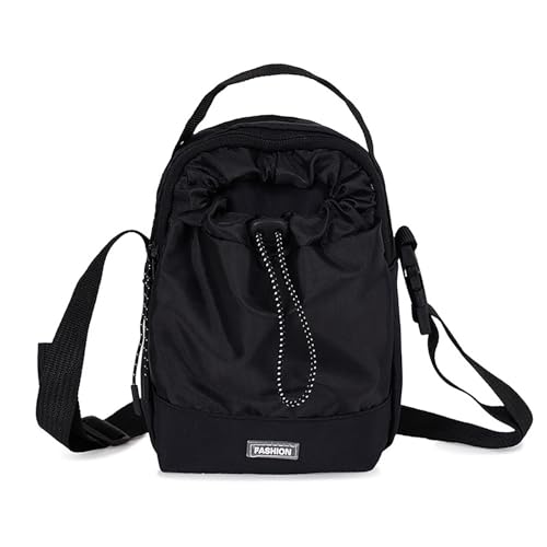 hiwhale 1 Pc Multifunktion ale Umhängetasche mit Kordel zug, plissierter kleiner Nylon-Cross body, ideal für lässige Ausflüge im Freien, tägliches Pendeln hiwhale 1 Pc Multifunktion ale Umhängetasche mit Kordel zug, plissierter kleiner Nylon-Cross body, ideal für lässige Ausflüge im Freien, tägliches Pendeln von hiwhale