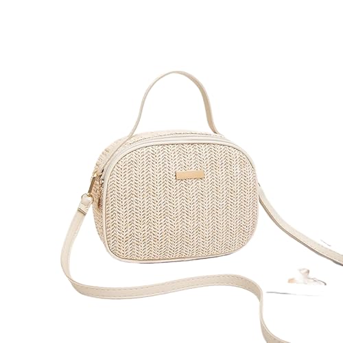 hiwhale Bunte gewebte Damen Strohhalm Tasche Strand Sommer Vielseitige Handtasche Damen Schulter Umhängetasche von hiwhale