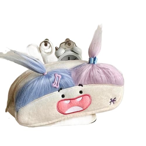 hiwhale Innovative Cartoon Big Mouth Girl Weiche Bleistift Tasche mit großer Kapazität Lustige Schul zubehör Container von hiwhale