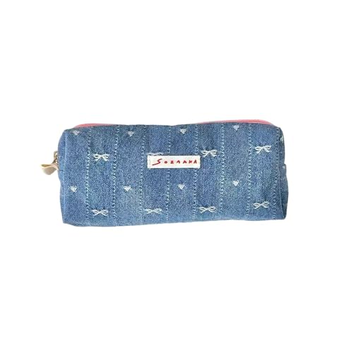 hiwhale Mode Vorwärts Denim Pencil Case Große Kapazität Funktionale Schreibwaren Aufbewahrung Tasche Schüler Stift und Make-up Halter hiwhale Mode Vorwärts Denim Pencil Case Große Kapazität Funktionale Schreibwaren Aufbewahrung Tasche Schüler Stift und Make-up Halter von hiwhale