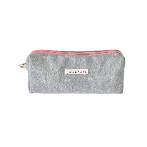 hiwhale Mode Vorwärts Denim Pencil Case Große Kapazität Funktionale Schreibwaren Aufbewahrung Tasche Schüler Stift und Make-up Halter hiwhale Mode Vorwärts Denim Pencil Case Große Kapazität Funktionale Schreibwaren Aufbewahrung Tasche Schüler Stift und Make-up Halter von hiwhale
