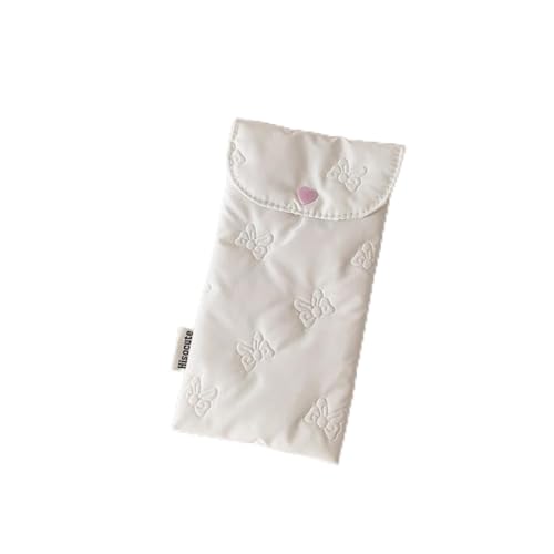 hiwhale Niedliche süße Schleife Bleistift hülle mit großer Kapazität tragbare Damen Brillen Aufbewahrung Tasche für Mädchen Make-up-Taschen für Schüler Schreibwaren Stift Tasche Geschenke von hiwhale