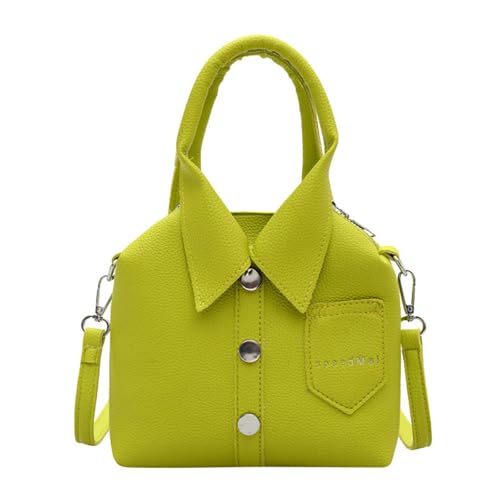 hiwhale PU Tragbare Hemd-Stil Schulter tasche Damen Mode Vielseitige Crossbody-Taschen Reiß verschluss Handtasche Pendler Taschen Geschenke von hiwhale