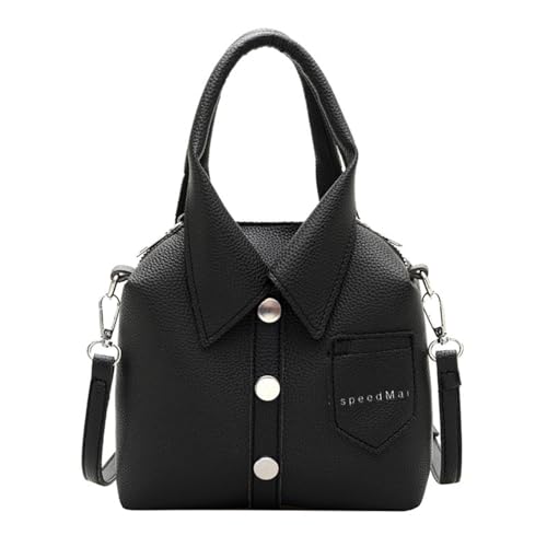 hiwhale PU Tragbare Hemd-Stil Schulter tasche Damen Mode Vielseitige Crossbody-Taschen Reiß verschluss Handtasche Pendler Taschen Geschenke von hiwhale