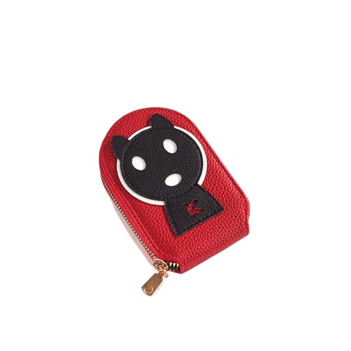 hiwhale Premium Cartoon-Orgel Karten Tasche, Multifunktions-Rechteck-PU-Geldbörse mit Reiß Verschluss, Unisex-Zubehör von hiwhale