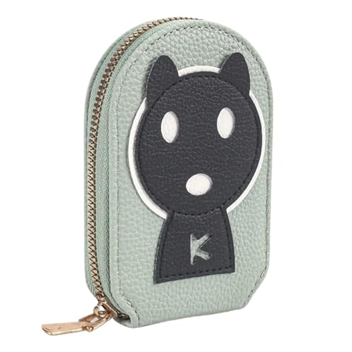 hiwhale Premium Cartoon-Orgel Karten Tasche, Multifunktions-Rechteck-PU-Geldbörse mit Reiß Verschluss, Unisex-Zubehör von hiwhale