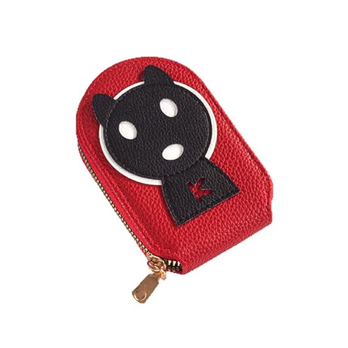 hiwhale Premium Cartoon-Orgel Karten Tasche, Multifunktions-Rechteck-PU-Geldbörse mit Reiß Verschluss, Unisex-Zubehör von hiwhale