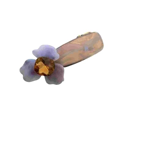 Französische Vintage Mode Textur Blume Seitenclip Entenschnabel Clip Haarschmuck getrocknete Blumen Seite Kopfschmuck Clip (weiß) von hlspassion