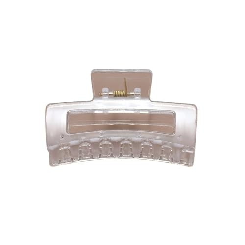 Große transparente Haarspange für weibliche Hinterkopf-Haare, Hai-Haarspange, Schmuck (8,5 cm, quadratischer Griffclip) von hlspassion