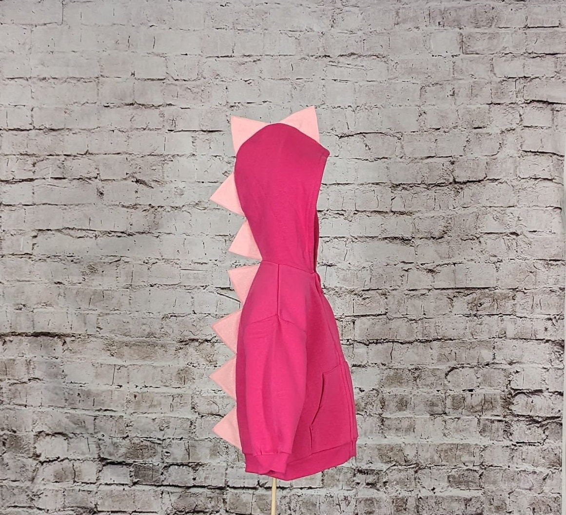 Heller Rosa Dinosaurier Hoodie Mit Hellrosa | Oder Einer Beliebigen Farbe Spikes Heller Rosa Dinosaurier Hoodie Mit Hellrosa | Oder Einer Beliebigen Farbe Spikes von hmmSewCrafty