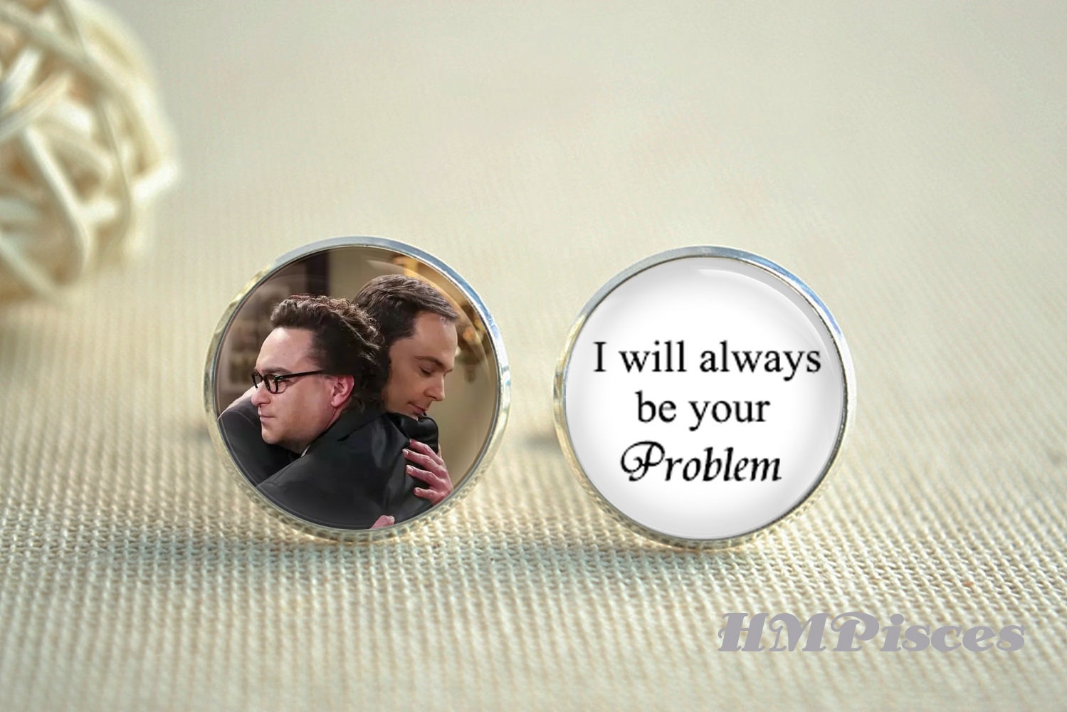 Custom Best Friend Cuff Links, Wedding Cufflinks, Friendship Cuff Links, Man Cufflinks, Personalized Groomsman Tie Bar Clip von hmpisces