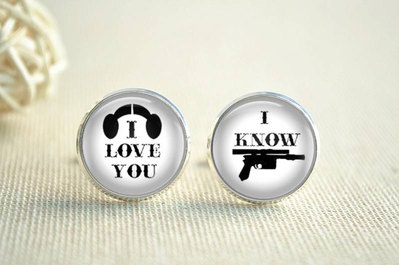 Ich Liebe Dich Ich Kenne Manschettenknöpfe, Hochzeit Bräutigam Manschettenknöpfe Zubehör, Headset Pistole Foto-Schmuck | xk099 von hmpisces