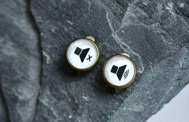 Taube Ohrringe, Ich Bin Taub Ohrclips, Volumen Symbol Clip An Sound Lautsprecher Zeichen Ohrstecker, Unisex, Personalisiertes Geschenk | Er200C von hmpisces