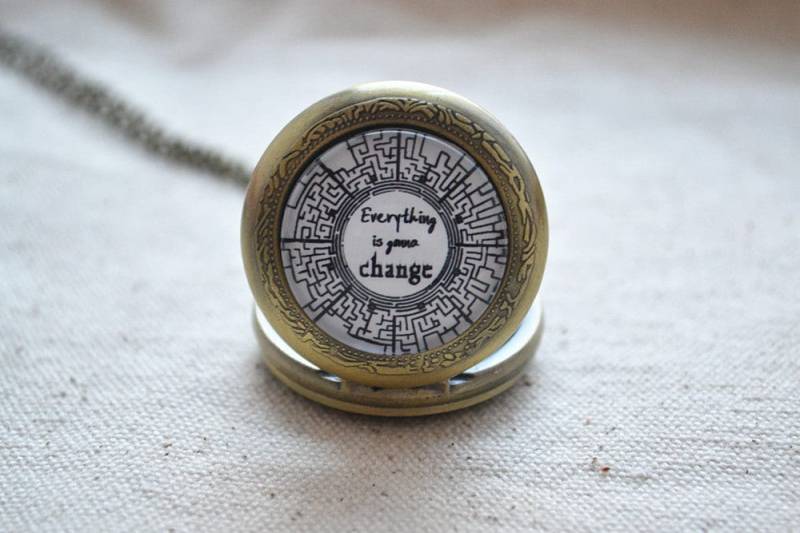 The Maze Runner Watch, Zitat Halskette, Everything Is Going To Change Pendent Necklace, Maze Schmuck, Unisex(Hb001 von hmpisces