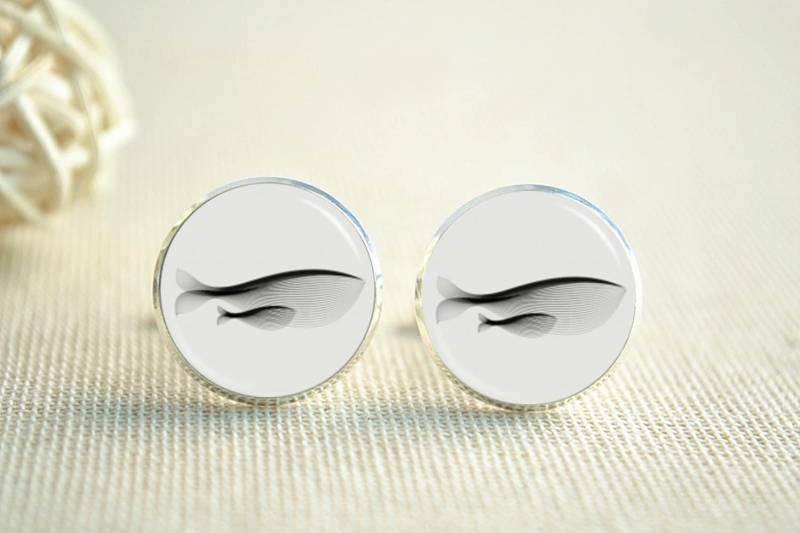 Vater Manschettenknöpfe, Wal Neue Papa Bild Krawatte Clip, Hochzeit Trauzeugen Persönliches Geschenk | xk185 von hmpisces