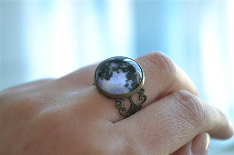 Vollmond Ring, Steampunk Mond Verstellbare Ring Für Hochzeit/Geburtstag, Cosmic Universe Schmuck | Jz001 von hmpisces