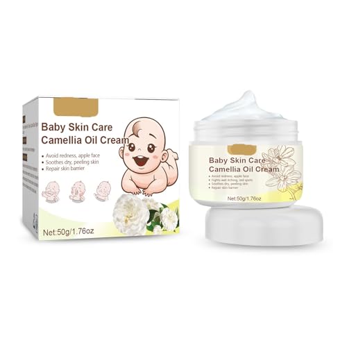 Baby-Kamelienölcreme – Feuchtigkeitsspendend, Gegen Rissbildung, Sanft Zu Empfindlicher Haut, Beugt Rötungen Und Trockenheit Vor(2PCs) von hnkhpkl