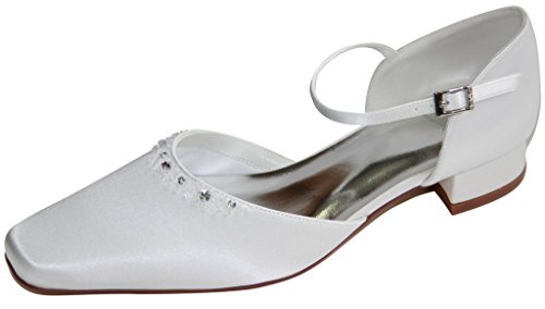 hochzeits-shop-hamburg HBH Hamburger Brautmode Brautschuhe BH-014AA Ivory Gr.40 von hochzeits-shop-hamburg