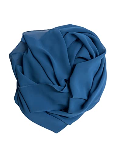 hochzeits-shop-hamburg HBH Brautmode SC-01 Braut Chiffon Stola (one Size, Rauchblau) von hochzeits-shop-hamburg