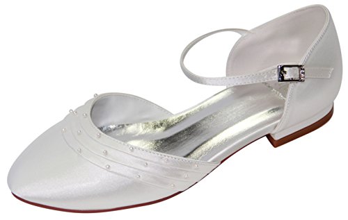 hochzeits-shop-hamburg HBH Hamburger Brautmode Brautschuhe RS-1871 Ivory Gr.41 von hochzeits-shop-hamburg