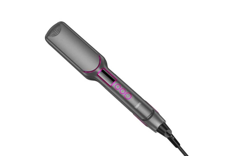 hoco. Glätteisen mit Display in Grau 120°C - 220°C mit automatischer Abschaltung von hoco.