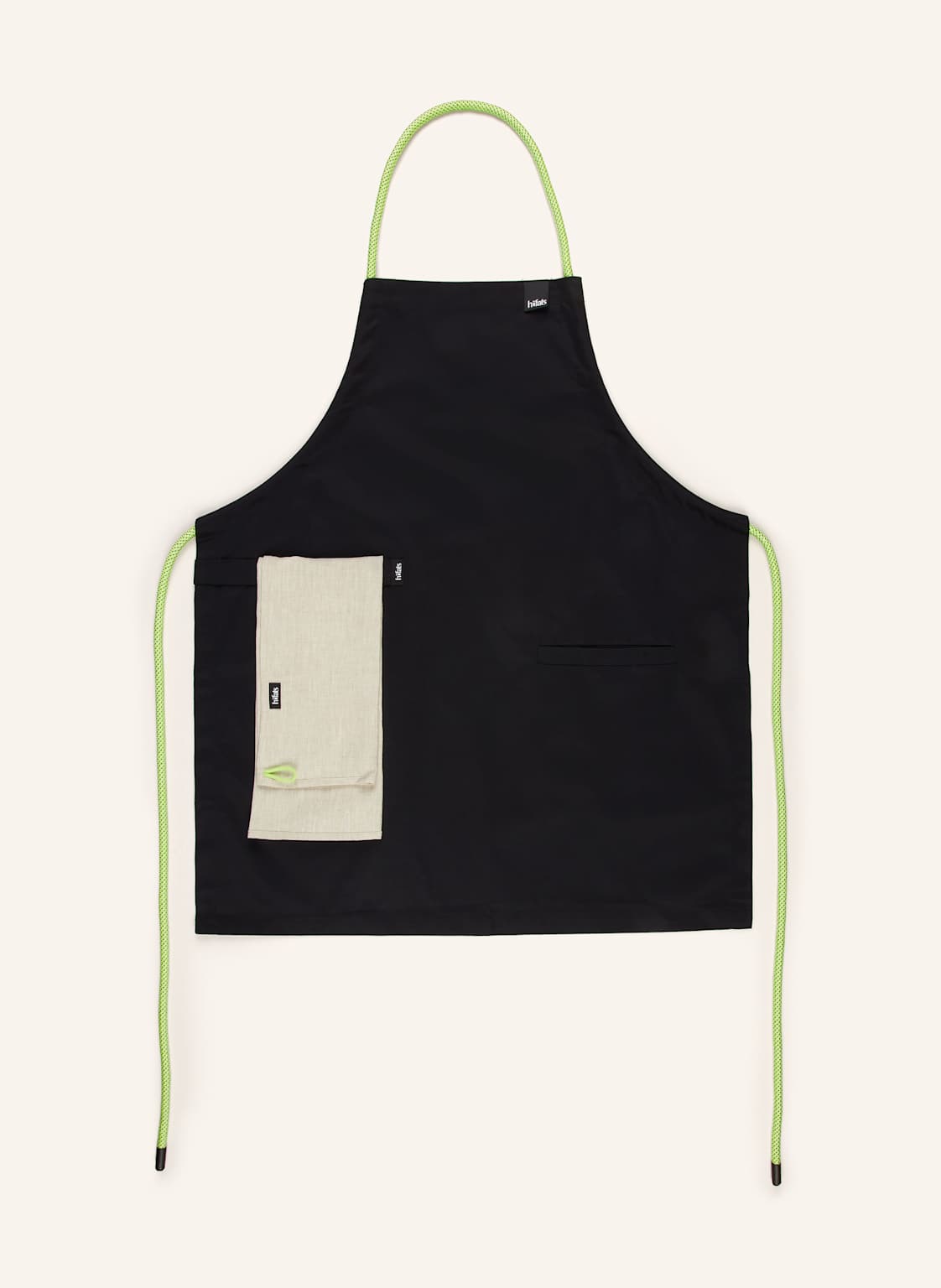 Höfats Set: Schürze Und Geschirrtuch schwarz von höfats