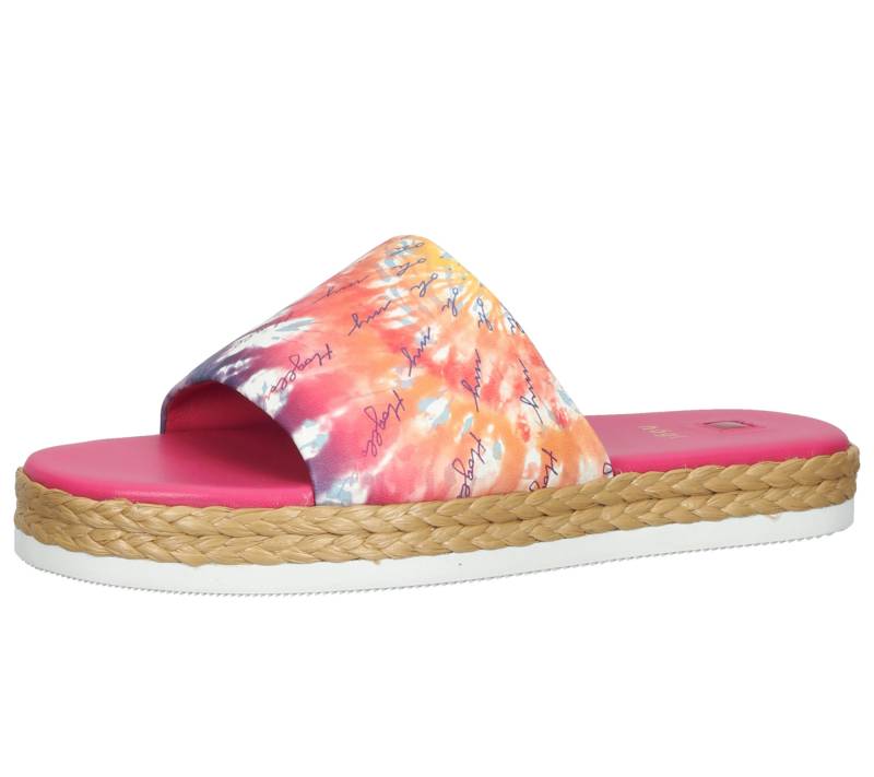 högl Damen Strand-Pantolette mit Batikprint Sommer-Schuhe 3-10 0738 4499 Pink/Bunt von högl