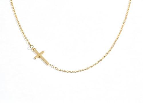 hoffnugsart Halskette Damen Kreuz Anhänger 925 Sterling Silber, liegendes Kreuz quer hoffnugsart Halskette Damen Kreuz Anhänger 925 Sterling Silber, liegendes Kreuz quer von hoffnungsart