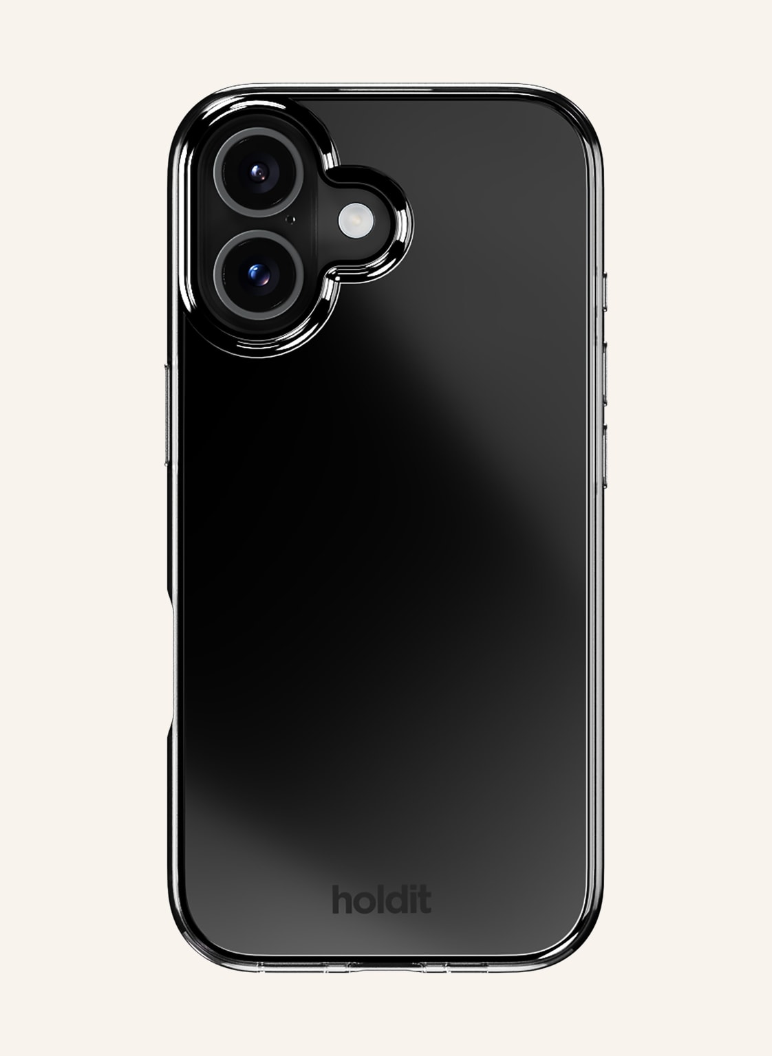 Holdit Smartphone-Hülle Mirror Case schwarz von holdit
