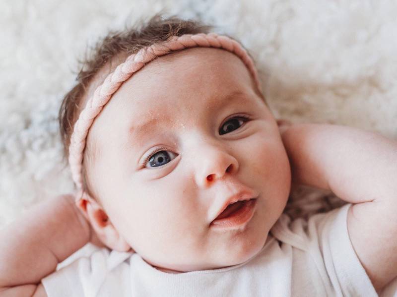 Geflochtenes Stirnband Für Baby, Baby Streuen Geschenk, Baby-Dusche-Geschenk Mädchen, Neugeborene Mädchen Stirnbänder, Baby-Mädchen Dünne Geflochtene von hollyblossoms