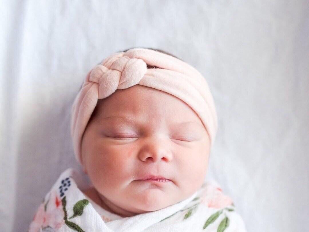 Haarband Baby Rosa, Stirnband Baby, Baby-Dusche-Geschenk Mädchen, Neugeborenes Mädchen Nach Hause Kommen Outfit Zubehör, Säugling Geschenke von hollyblossoms