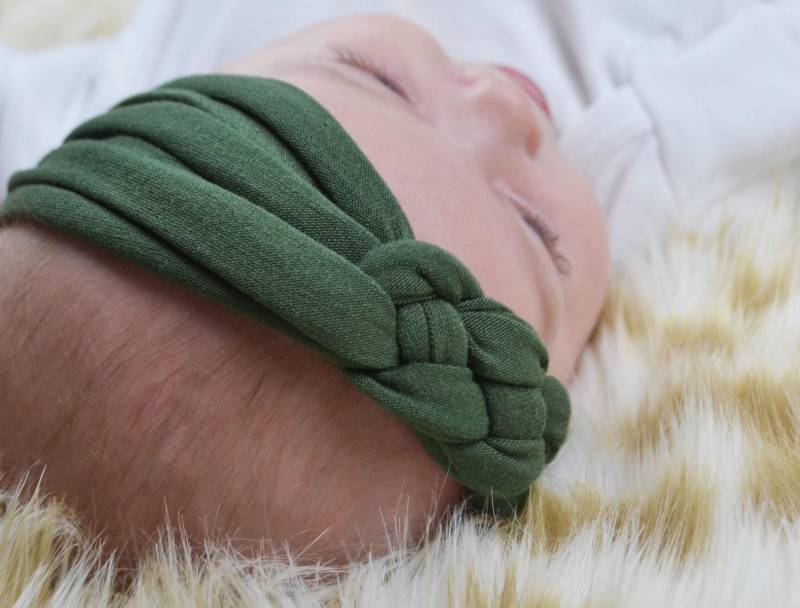Stirnbänder Für Baby Mädchen - Turban Breites Stirnband Neugeborene Schleifen von hollyblossoms