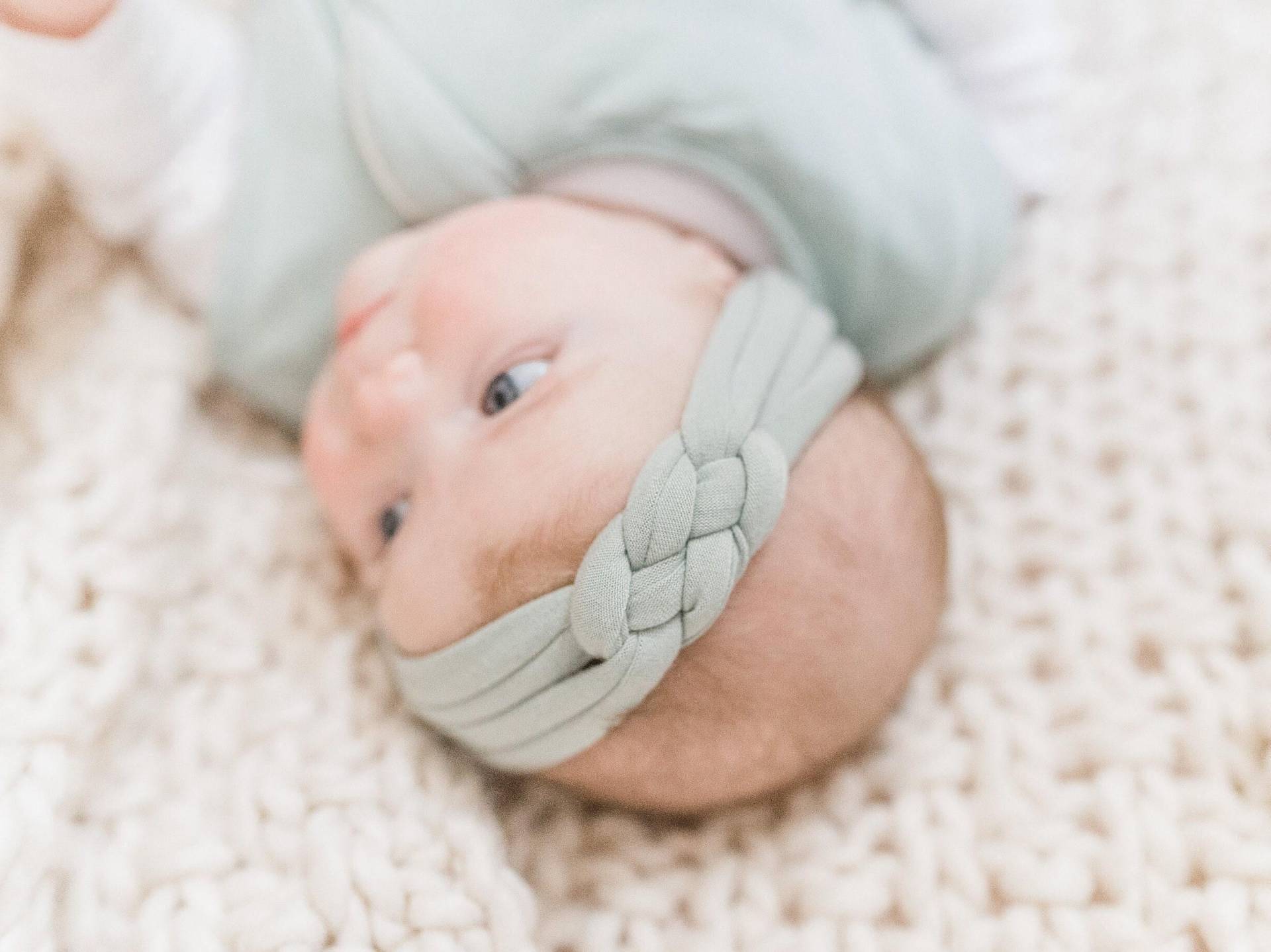 Take Home Outfit Accessoires, Baby Mädchen Nach Hause Kommen Stirnband, Neugeborenen Ostern Korb Artikel Für Baby, Geknotet von hollyblossoms