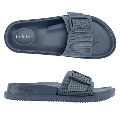 holster Laze Slippers - Vegan Comfort - Podologisch Goedgekeurd - Waterbestendig - Donker Blauw - Größe 41 von holster