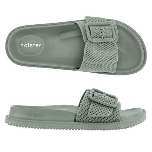 holster Laze Slippers - Vegan Comfort - Podologisch Goedgekeurd - Waterbestendig - Groen - Größe 40 von holster