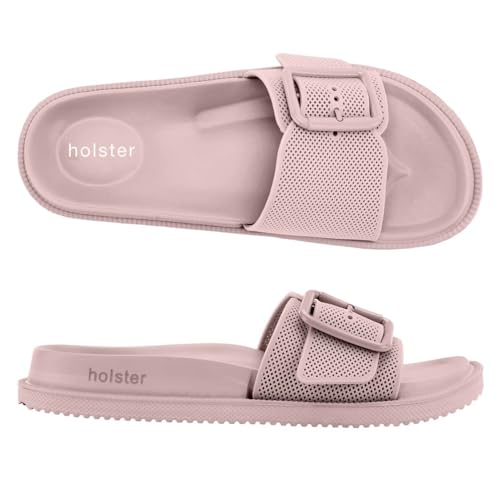 holster Laze Slippers - Vegan Comfort - Podologisch Goedgekeurd - Waterbestendig - Roze Roze - Größe 39 von holster