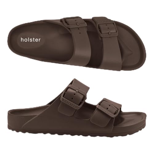 holster Sundreamer - Vegan Slides - Podologisch Goedgekeurd Slipper - Donker Bruin Bruin - Größe 44 von holster