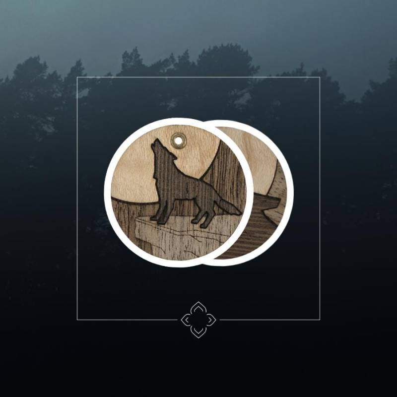 Wolf Kette, Anhänger, Halskette Mit Holzanhänger, Holzschmuck, Tierschmuck, Waldtier Wolf Kette, Anhänger, Halskette Mit Holzanhänger, Holzschmuck, Tierschmuck, Waldtier von holztiere