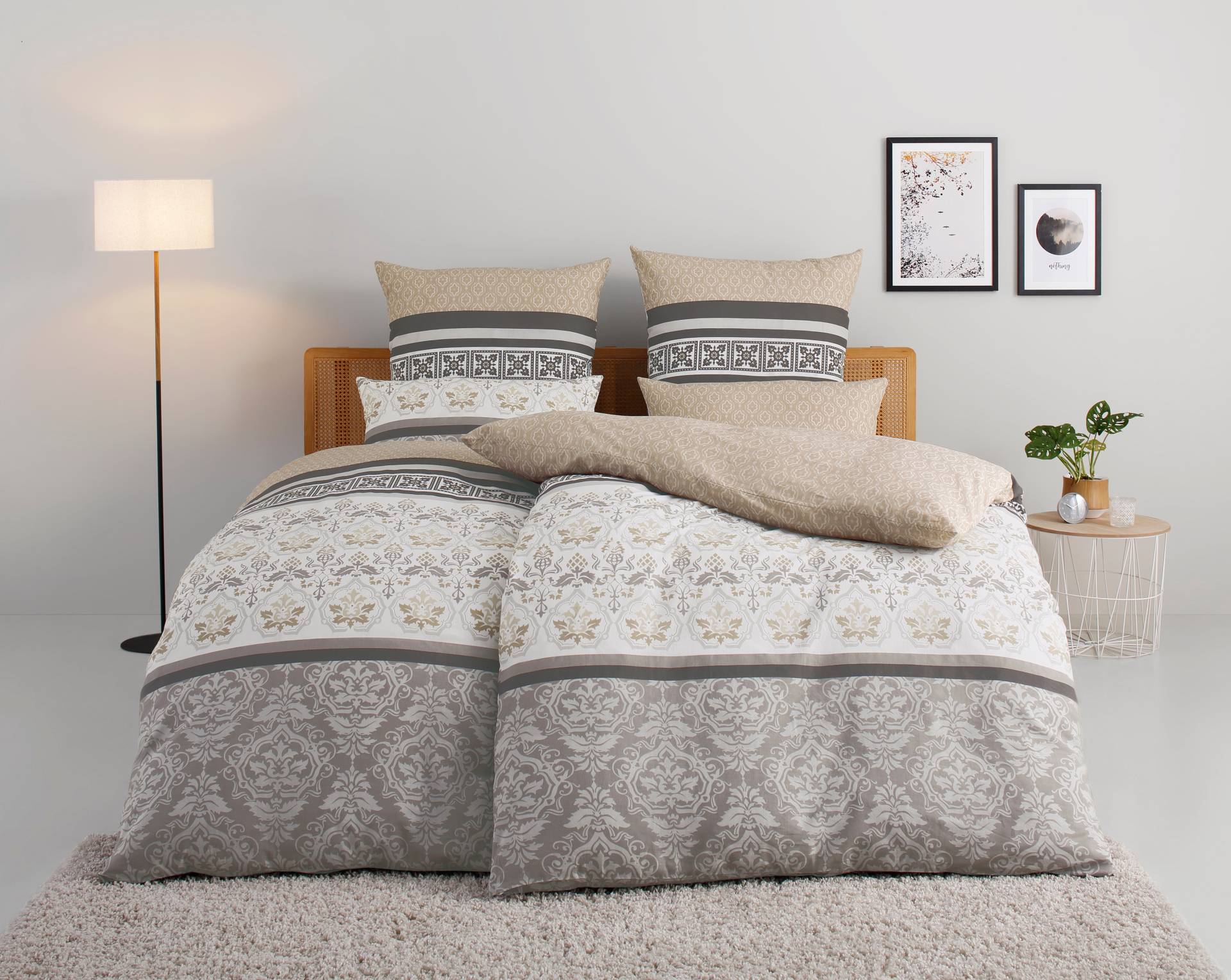 Home affaire Bettwäsche "Cremona" romantische Bettwäsche in verschiedenen Qualitäten, ab Gr. 135x200 cm von home affaire