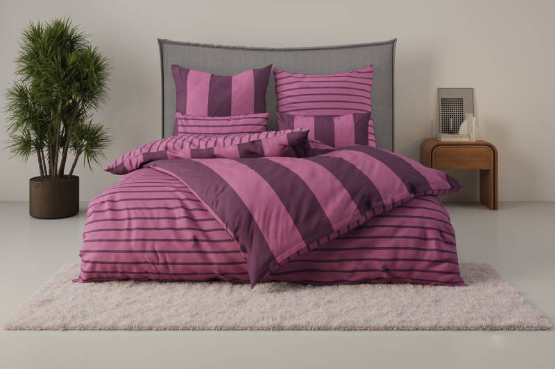 Home affaire Bettwäsche "Sari" 2 Stk. tlg. in verschiedenen Qualitäten, maritime Bettwäsche mit Streifen von home affaire