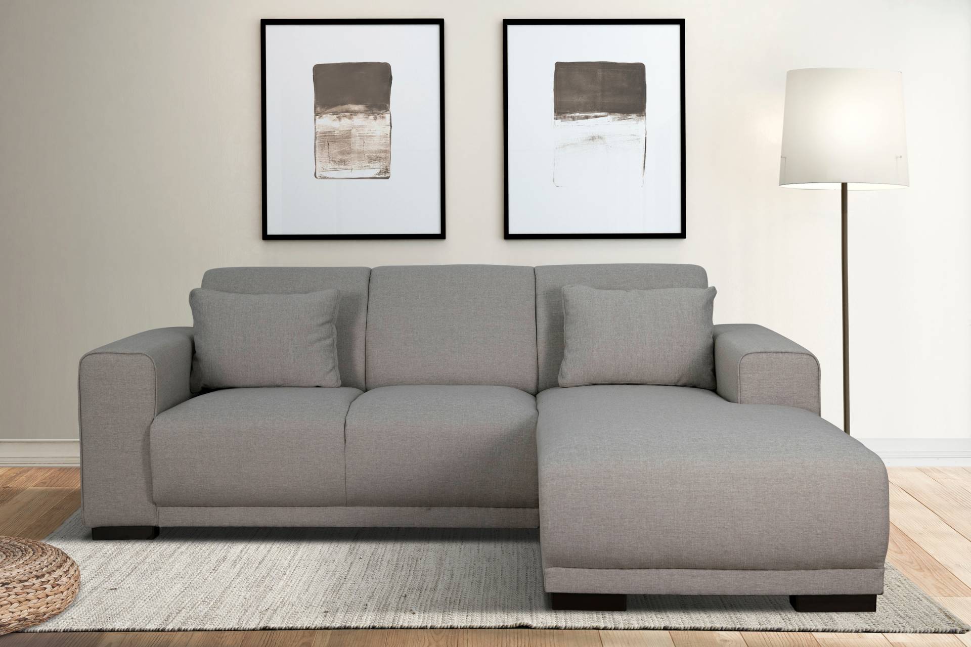 Home affaire Ecksofa "Bornholm incl. 2 Kissen, Stellmaße 234x162 cm L-Form" von home affaire