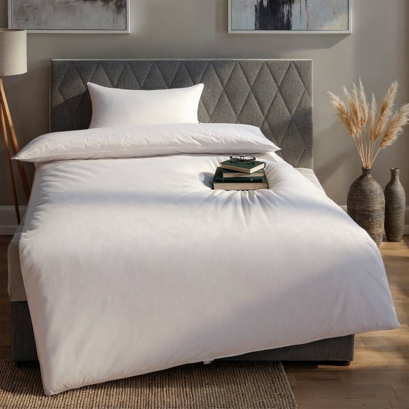 Home affaire Federbettdecke + Kopfkissen "Ballonbett Trin Bettdecke 135x200 cm, 155x220 cm" Set mit Kissen 40x80 cm, 80x80 cm, Herbst, Winter von home affaire