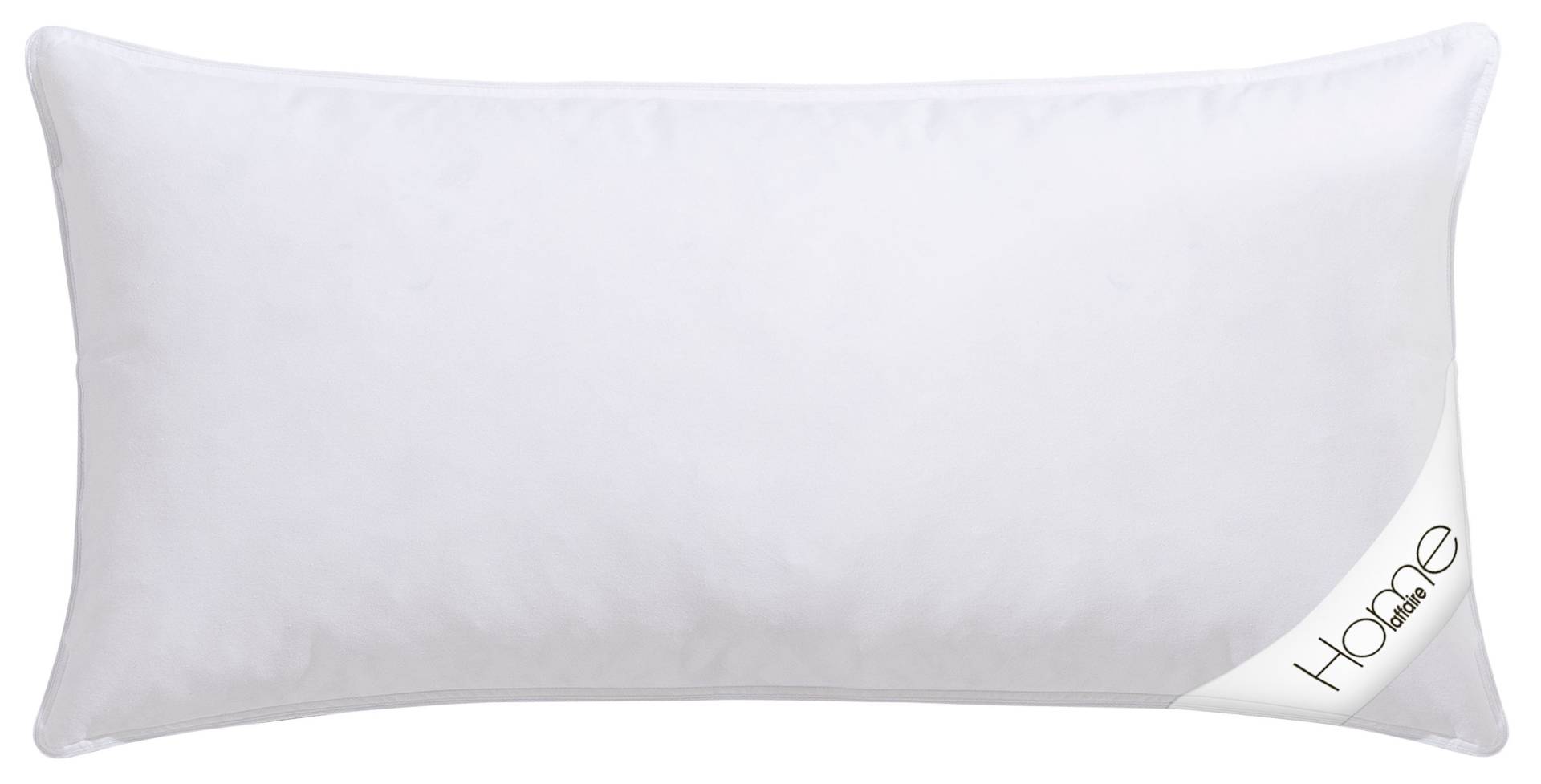 Home affaire Federkopfkissen "Köniz, Kopkissen 40x80 cm, 80x80 cm" Füllung: 85Federn15Daunen 1 Stk. tlg. Kissen, Made in Germany, allergikerfreundlich, Made in Green von home affaire